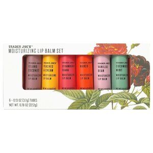 2025 Trader Joe's Moisturizing Lip Balm Set, Limited Edition, 6 Assorted Flavors